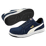 Bezpečnostní polobotka PUMA ICONIC SUEDE NAVY LOW S1P