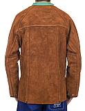 Celokožená svářečská blůza WELDAS Lava Brown, vel.3XL