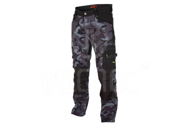 Zimní softshellové kalhoty Bennon CAMOS TROUSERS, černá/šedá