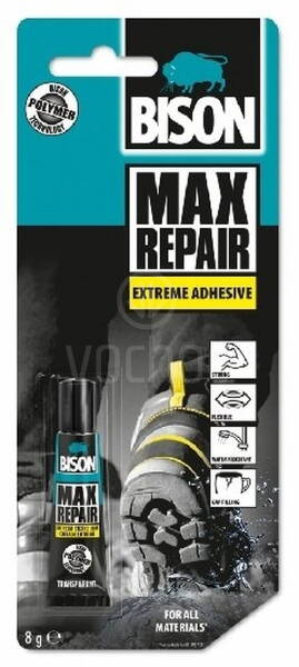 Extrémně silné a pružné lepidlo BISON MAX REPAIR 8 g