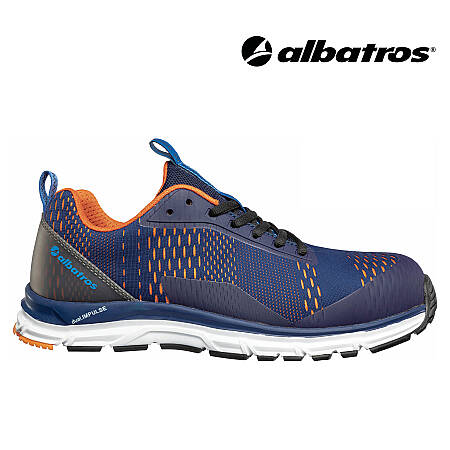 Bezpečnostní polobotka ALBATROS AER55 Impulse Blue Orange Low S1P ESD